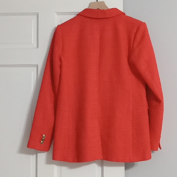 LOFT Coral Textured Tweed Blazer - Picture 2 of 6